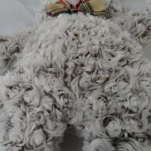 FAO Schwartz Bow Tie Plush Teddy Bear Stuffed Animal Curly Frosty Hair Brown 18" - Picture 7 of 8